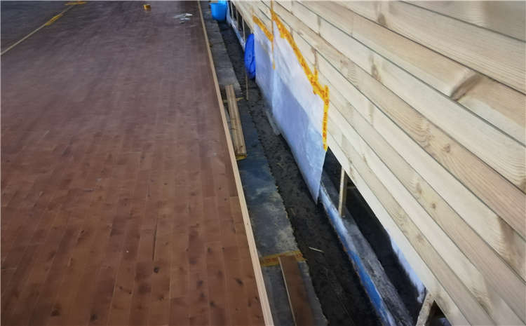 20厚舞蹈房木地板板式龍骨結構